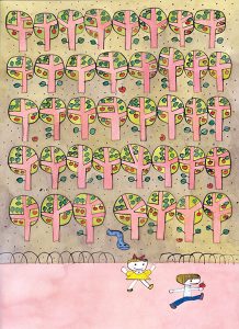 りんご畑を飛び出して